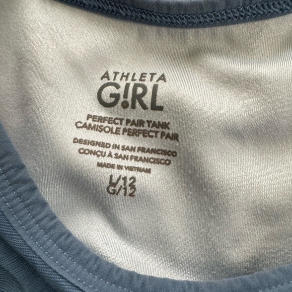 Girls Athleta tank top size L/12 - Picture 4 of 4
